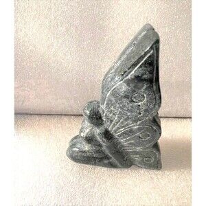 Beautiful Moss Agate Fairy Carving